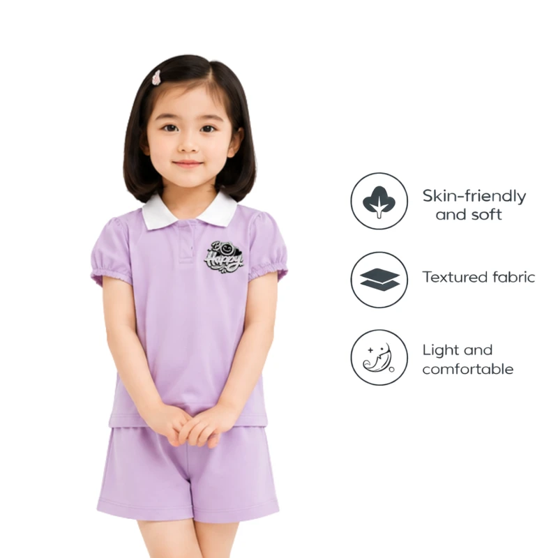 Setelan Anak Perempuan Lilac Bo Happy 3004
