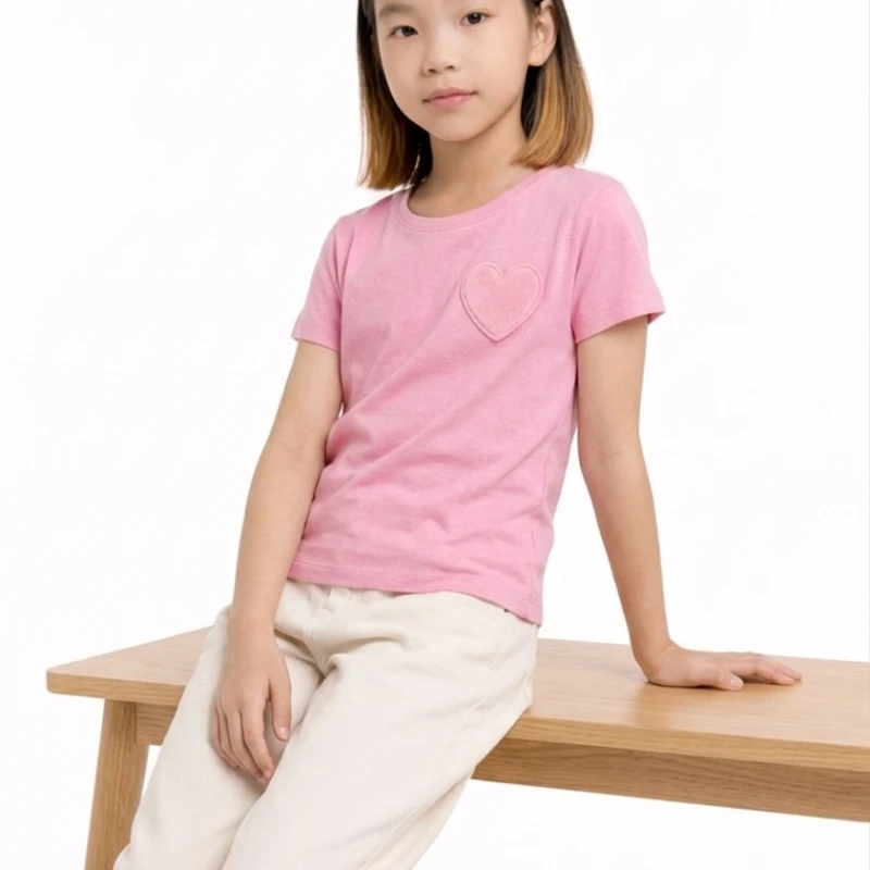Short Sleeve Wanita Old Navy Basic Tee Pink