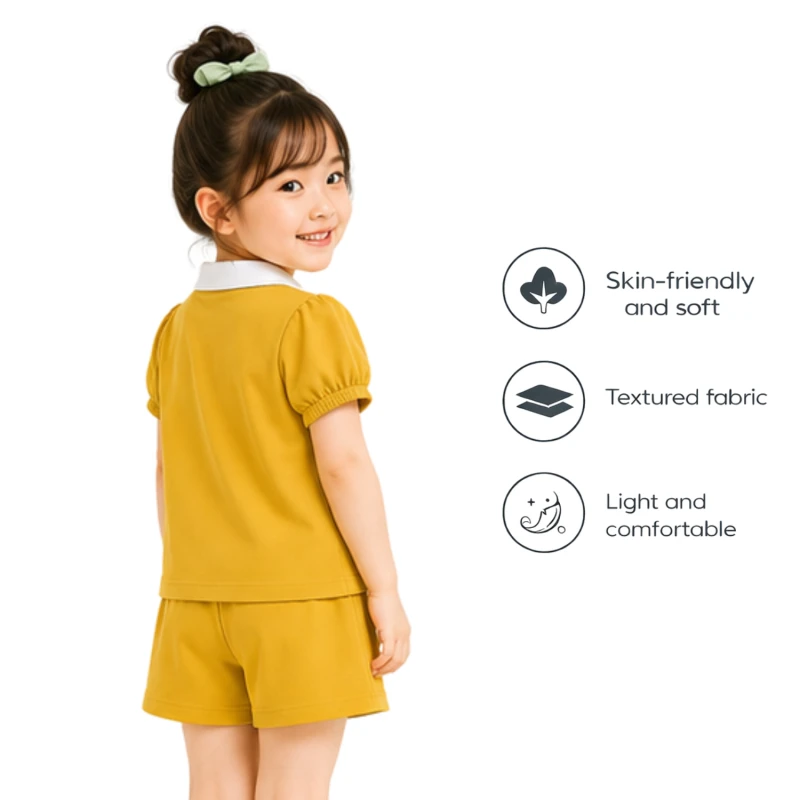 Setelan Anak Perempuan Yellow Sparkle 3004