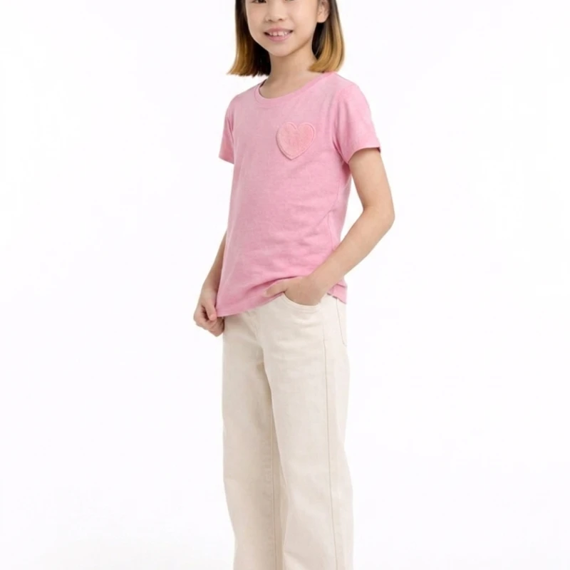 Short Sleeve Wanita Old Navy Basic Tee Pink