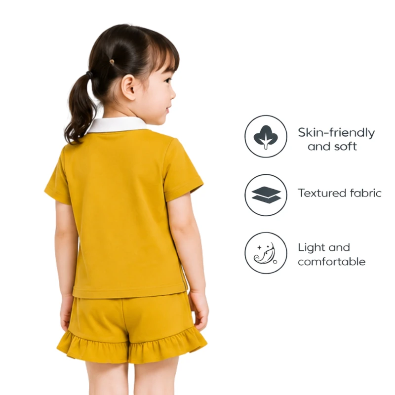 Setelan Anak Perempuan Yellow Capy Bara 3005