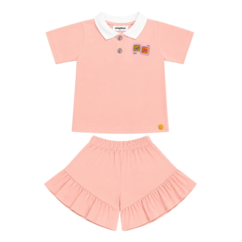 Setelan Anak Perempuan Peach 3005