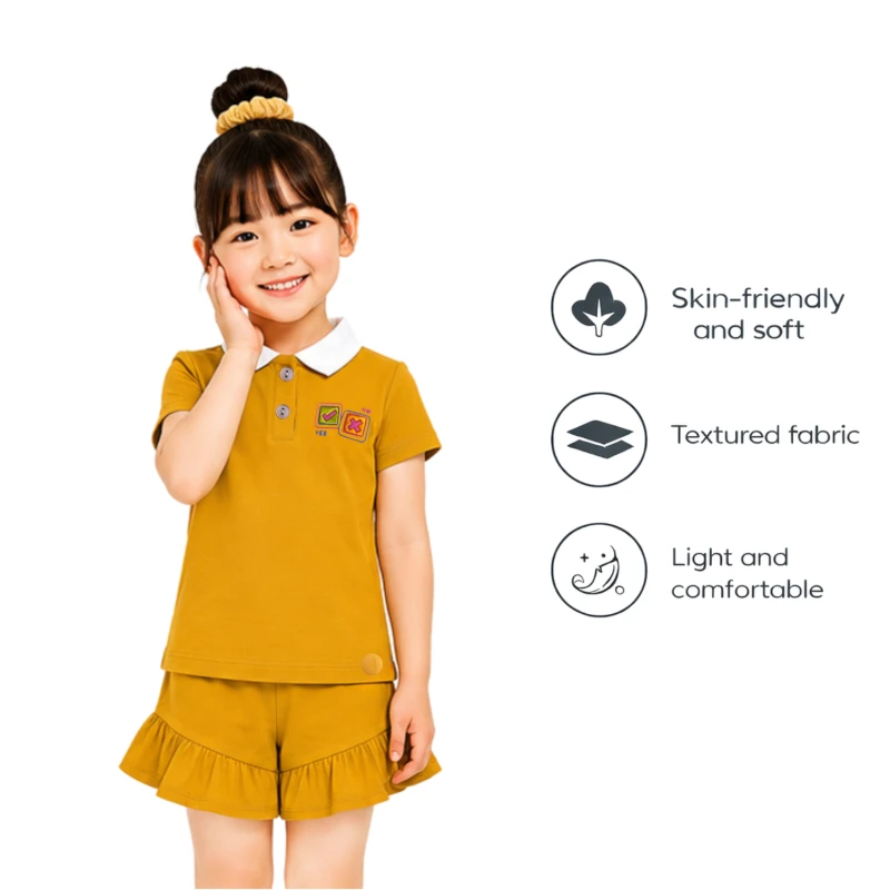 Setelan Anak Perempuan Yellow 3005