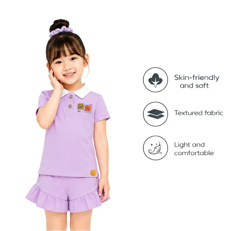 Setelan Anak Perempuan Lilac 3005