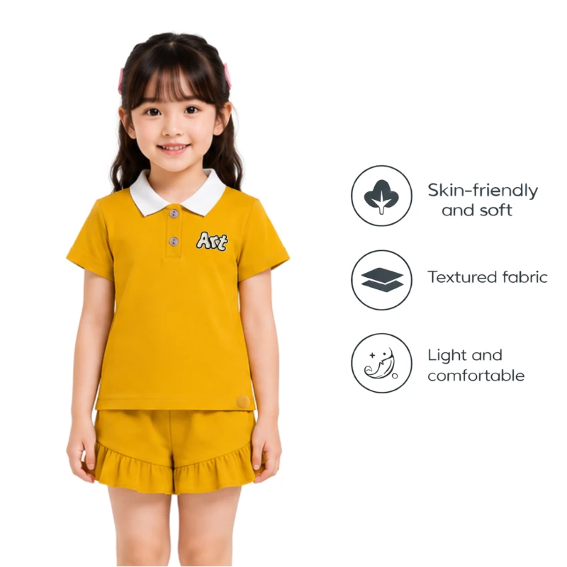 Setelan Anak Perempuan Yellow Art 3005