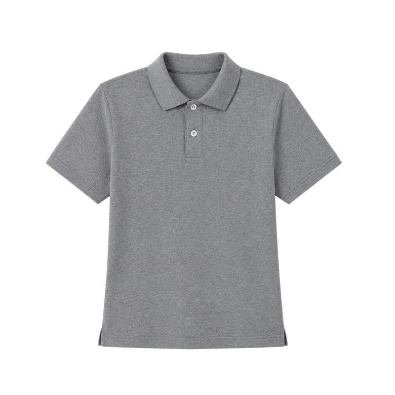 Polo Shirt Misty Grey Casual Look