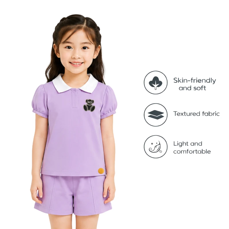 Setelan Anak Perempuan Lilac No Bear 3004