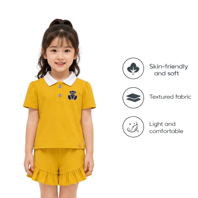 Setelan Anak Perempuan Yellow No 3005