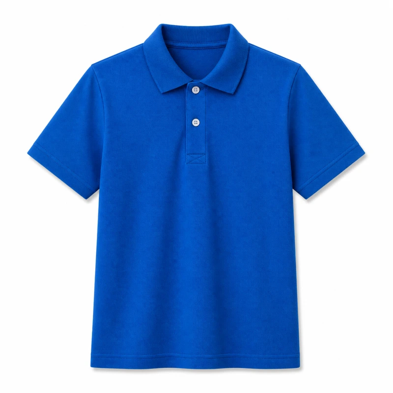 Polo Shirt Biru Tua Casual Look