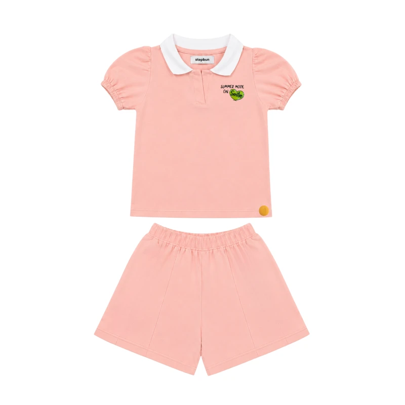Setelan Anak Perempuan Peach Summer Mode 3004