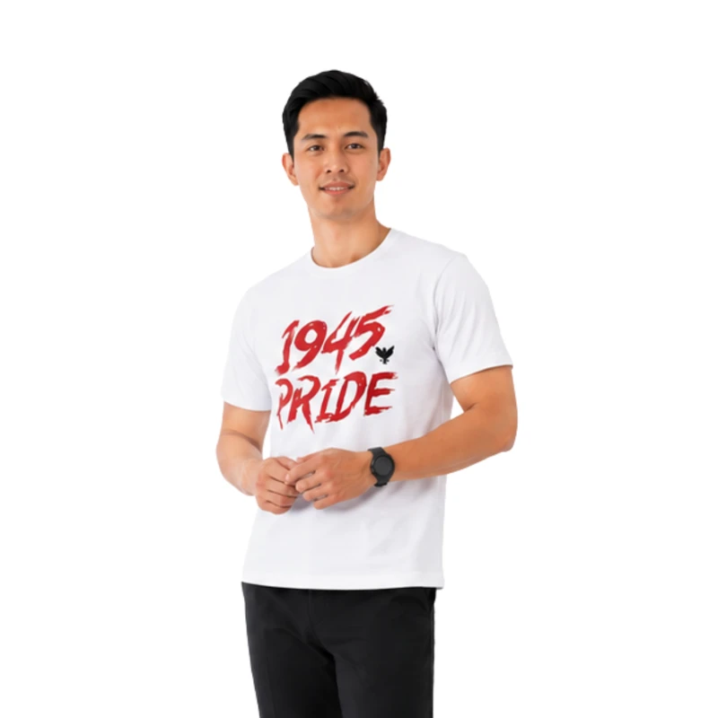 Kaos Pria Grafis 1945 Pride Casual