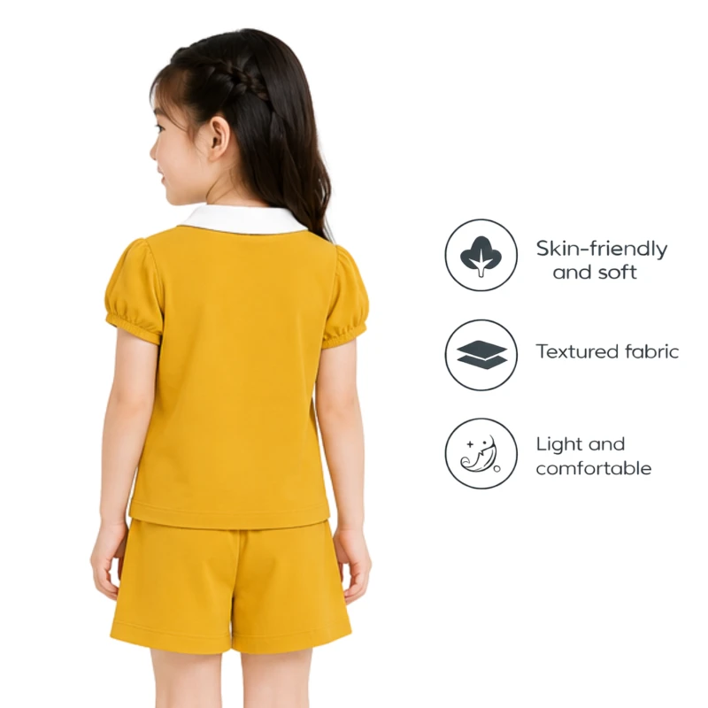 Setelan Anak Perempuan Yellow No Bear 3004