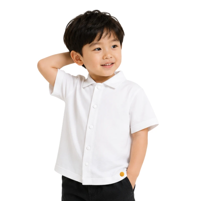 Polo Kids White Casual Look