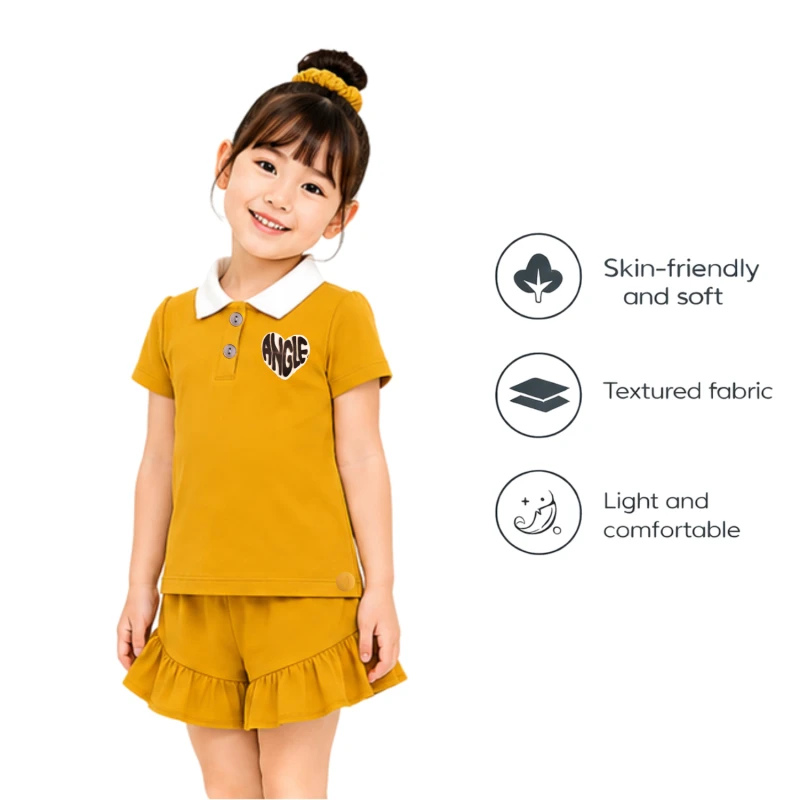Setelan Anak Perempuan Yellow Angle 3005