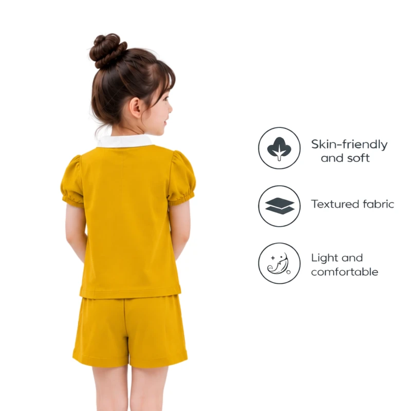 Setelan Anak Perempuan Yellow Summer Mode 3004