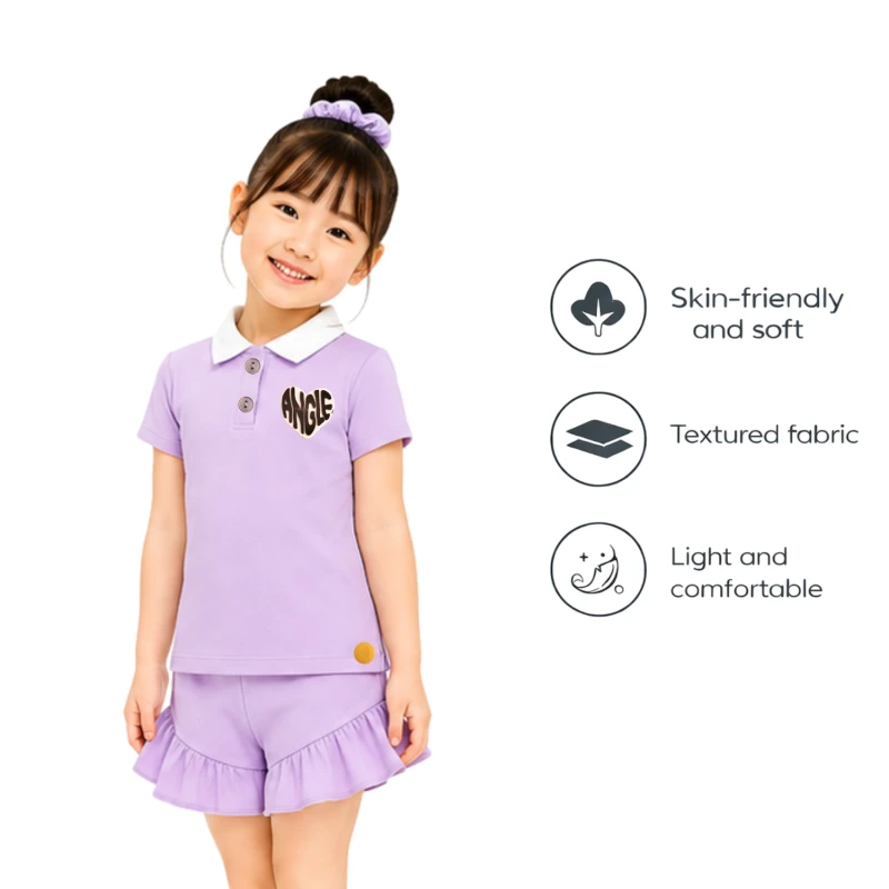 Setelan Anak Perempuan Lilac Angle 3005