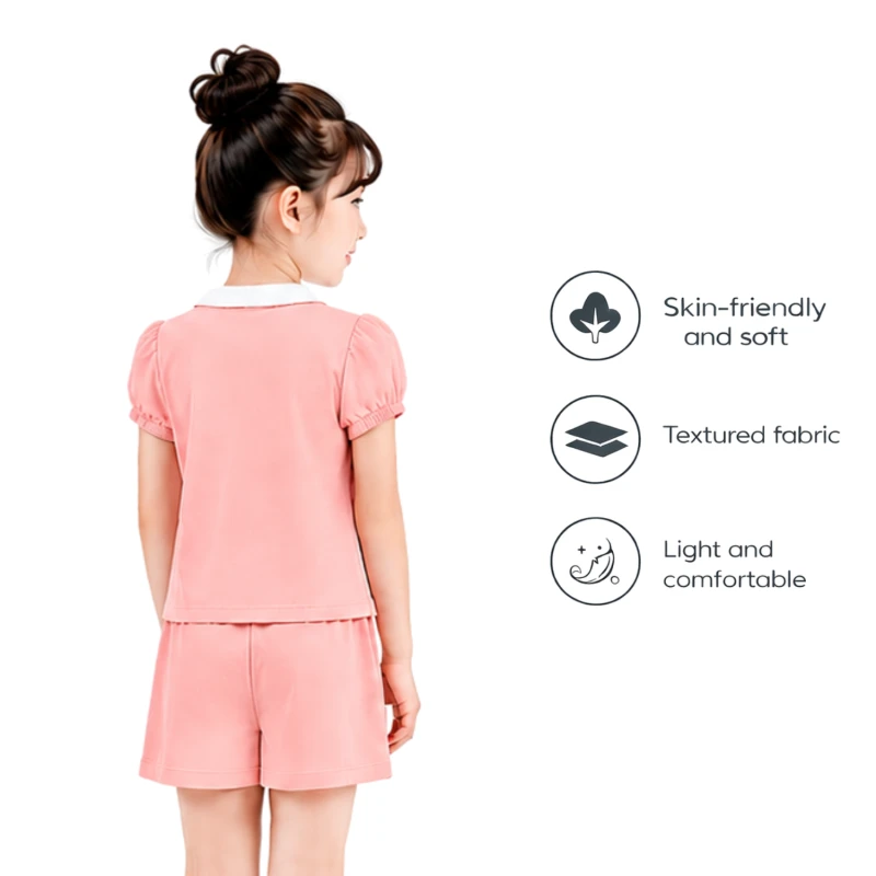 Setelan Anak Perempuan Peach Summer Mode 3004