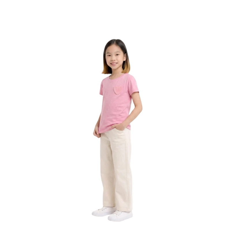 Short Sleeve Wanita Old Navy Basic Tee Pink