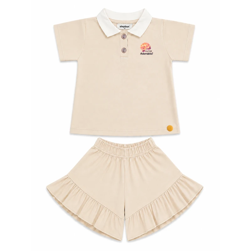 Setelan Anak Perempuan Cream Cutie 3005