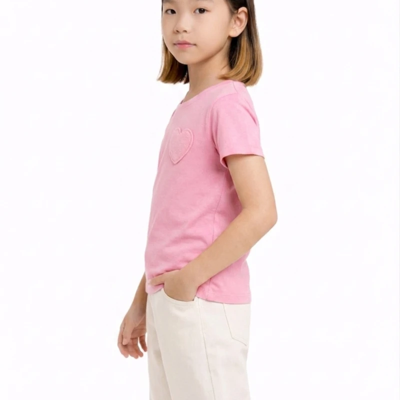 Short Sleeve Wanita Old Navy Basic Tee Pink