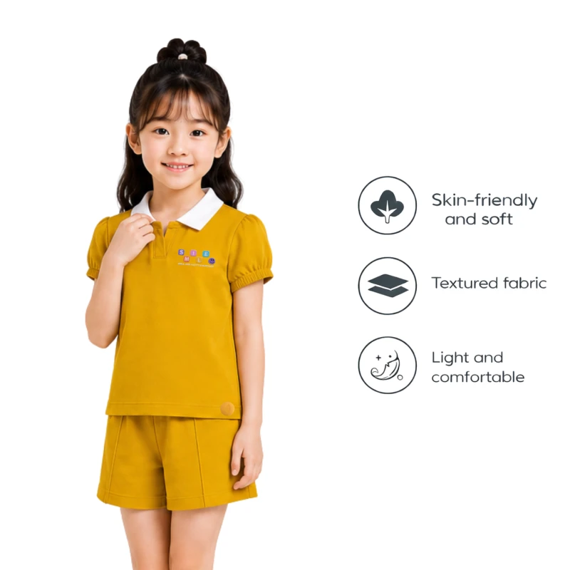 Setelan Anak Perempuan Yellow Happy Everyday 3004
