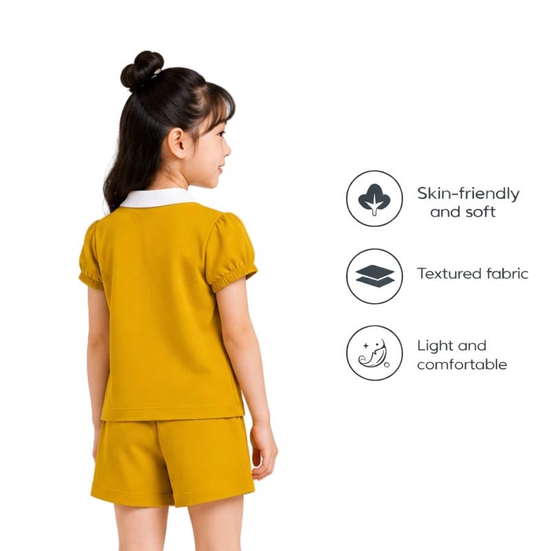 Setelan Anak Perempuan Yellow Happy Everyday 3004