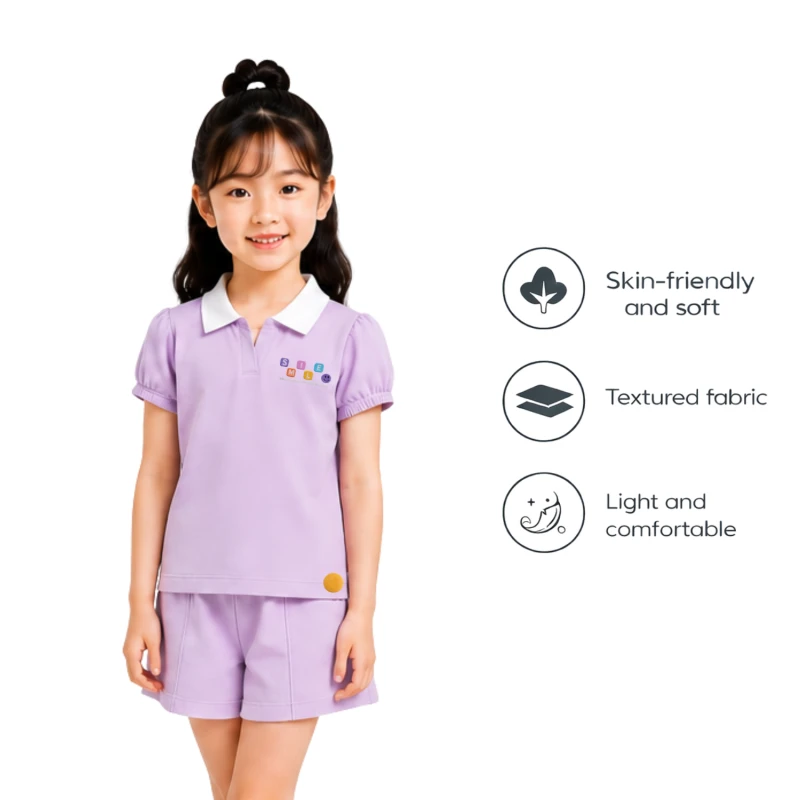 Setelan Anak Perempuan Lilac Happy Everyday 3004