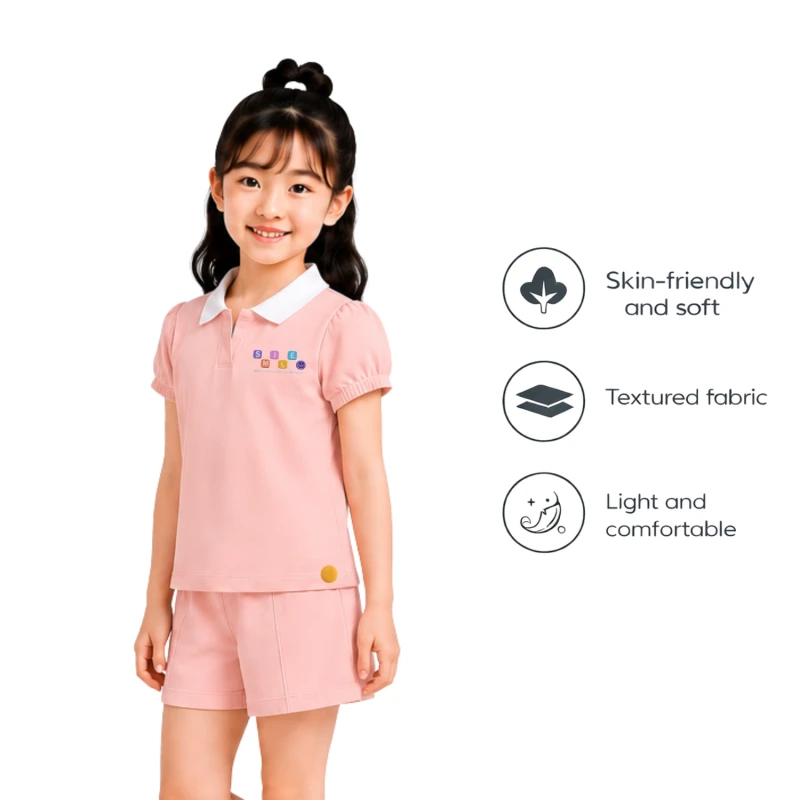 Setelan Anak Perempuan Peach Happy Everyday 3004