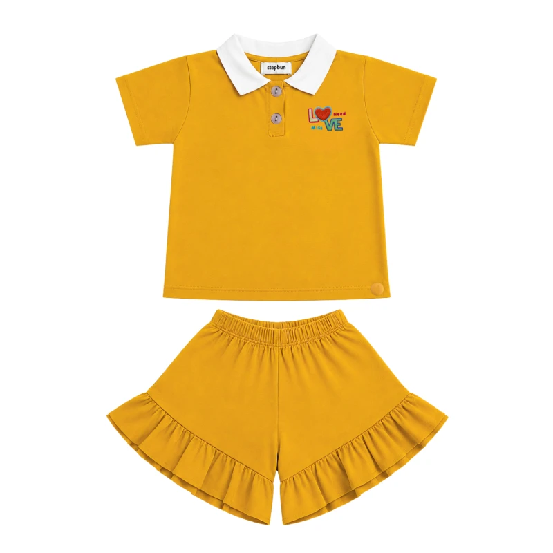 Setelan Anak Perempuan Yellow Love Need 3005