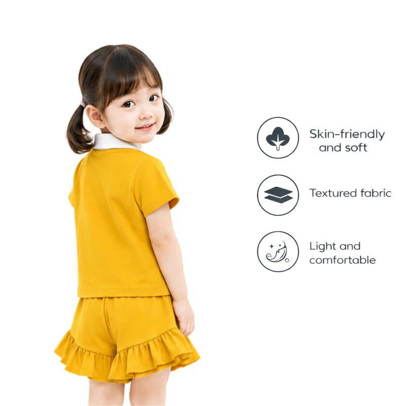 Setelan Anak Perempuan Yellow Motif CapyBara