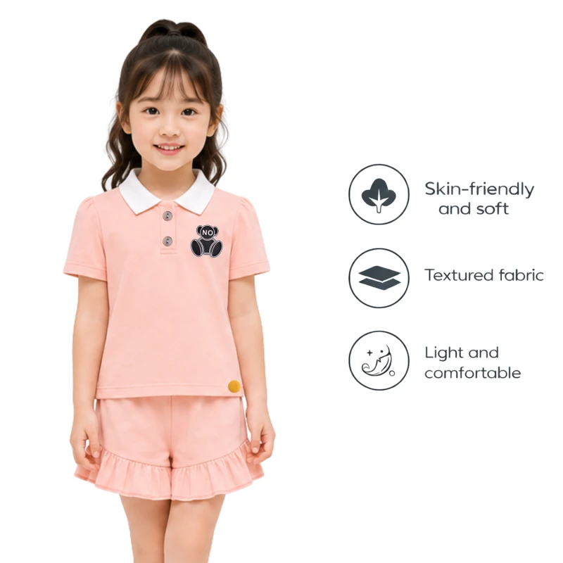 Setelan Anak Perempuan Peach No 3005