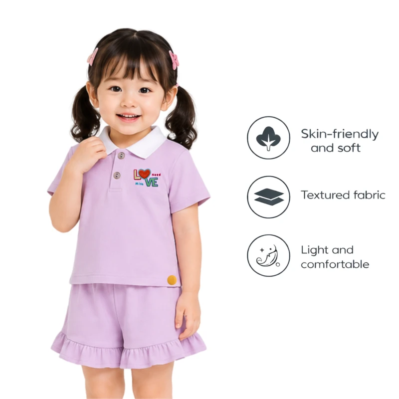 Setelan Anak Perempuan Lilac Love Need 3005