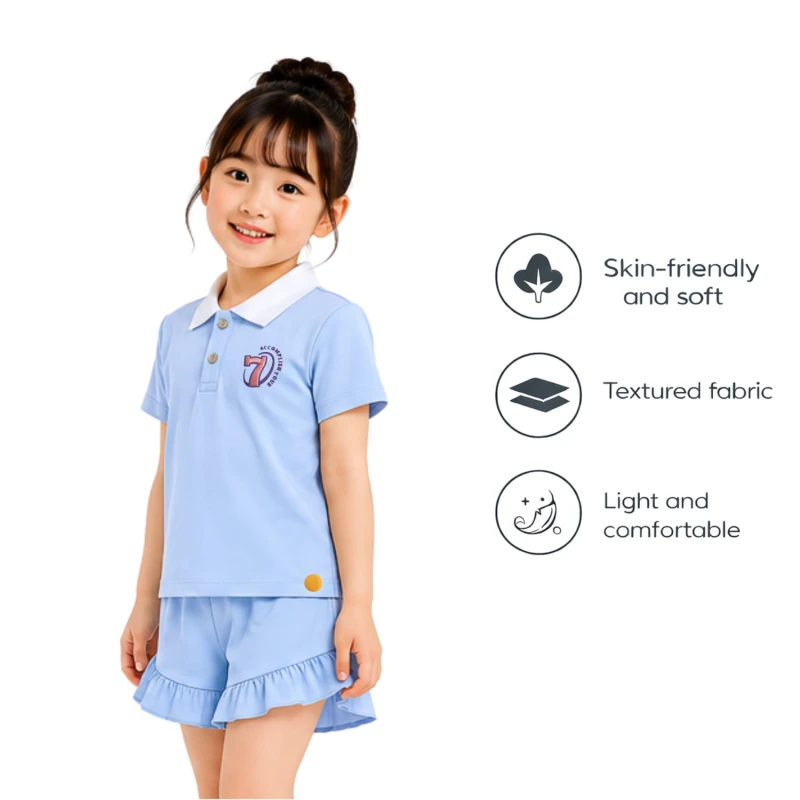 Setelan Anak Perempuan Biru Muda Complish You 3005