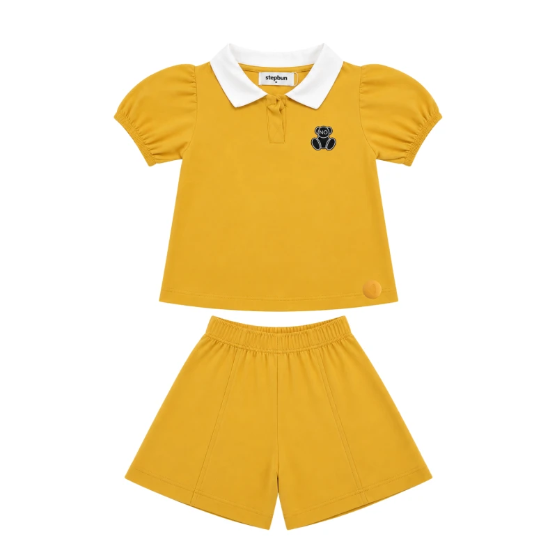 Setelan Anak Perempuan Yellow No Bear 3004