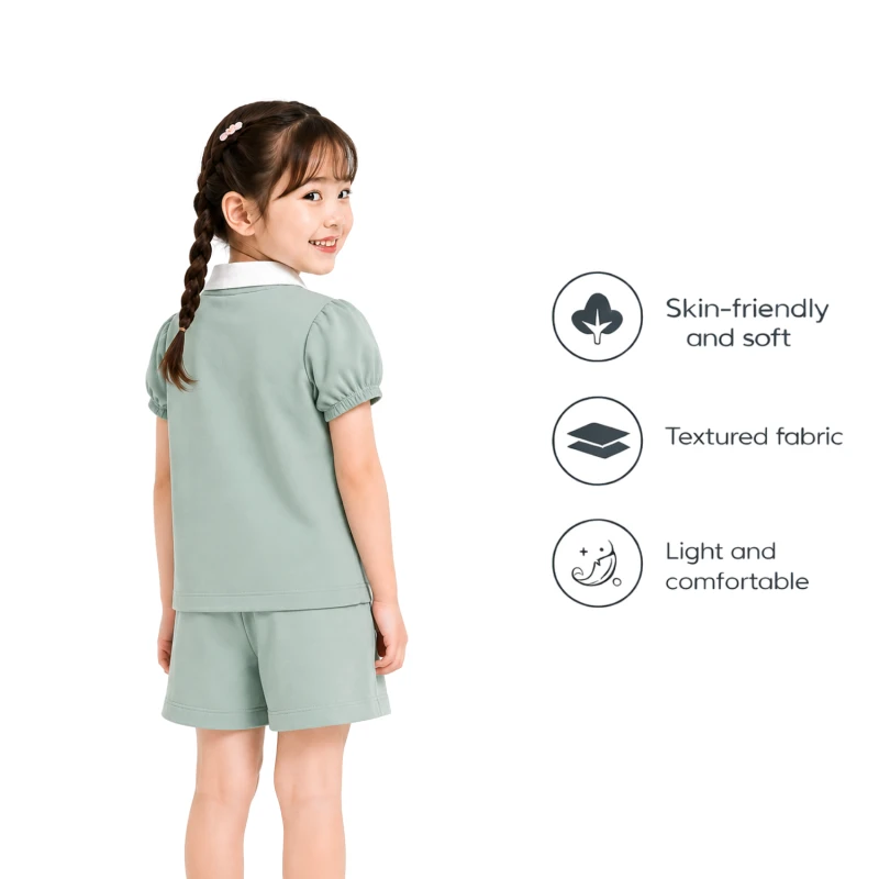Setelan Anak Perempuan Sage Earth Day 3004