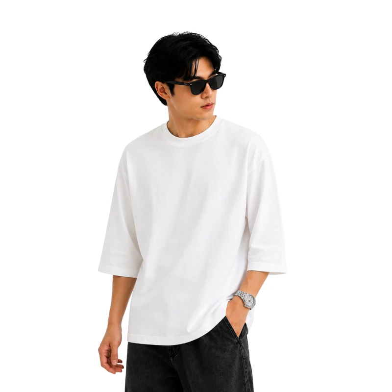 Oversized Basic T-Shirt Premium White 9008