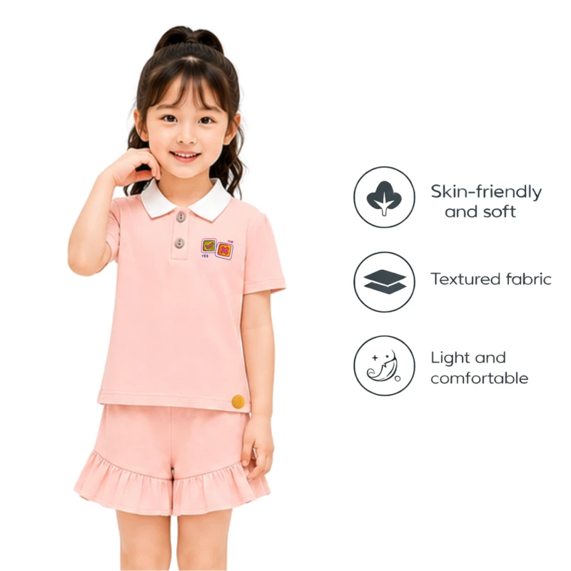 Setelan Anak Perempuan Peach 3005