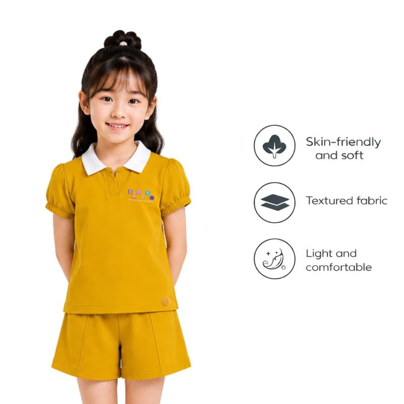 Setelan Anak Perempuan Yellow Happy Everyday 3004