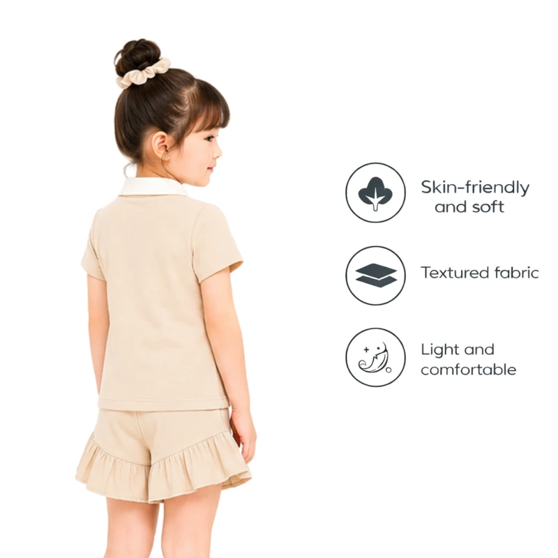 Setelan Anak Perempuan Cream Cutie 3005