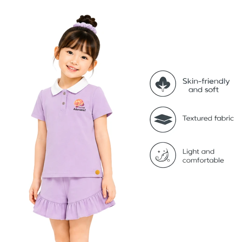 Setelan Anak Perempuan Lilac Cutie 3005