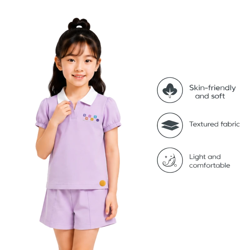Setelan Anak Perempuan Lilac Summer Mode 3004