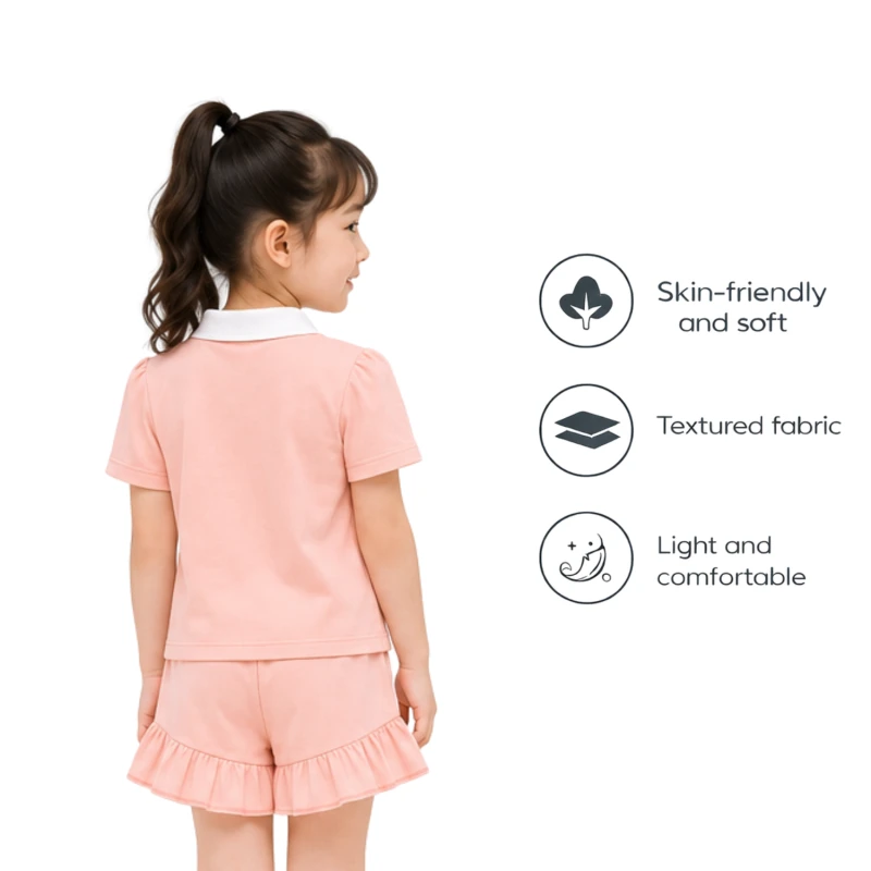 Setelan Anak Perempuan Peach No 3005