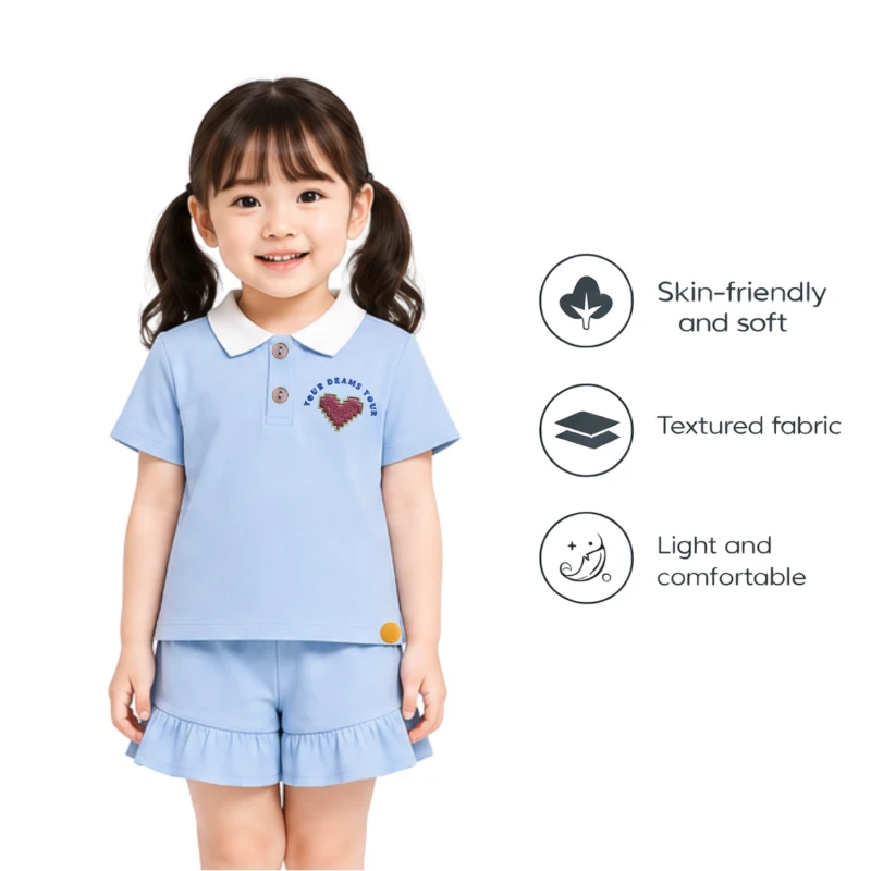 Setelan Anak Perempuan Biru Muda Your Dreams 3005