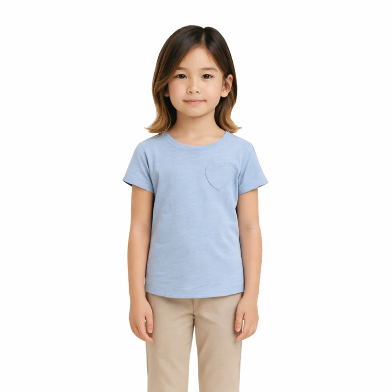 Short Sleeve Wanita Old Navy Basic Tee Blue