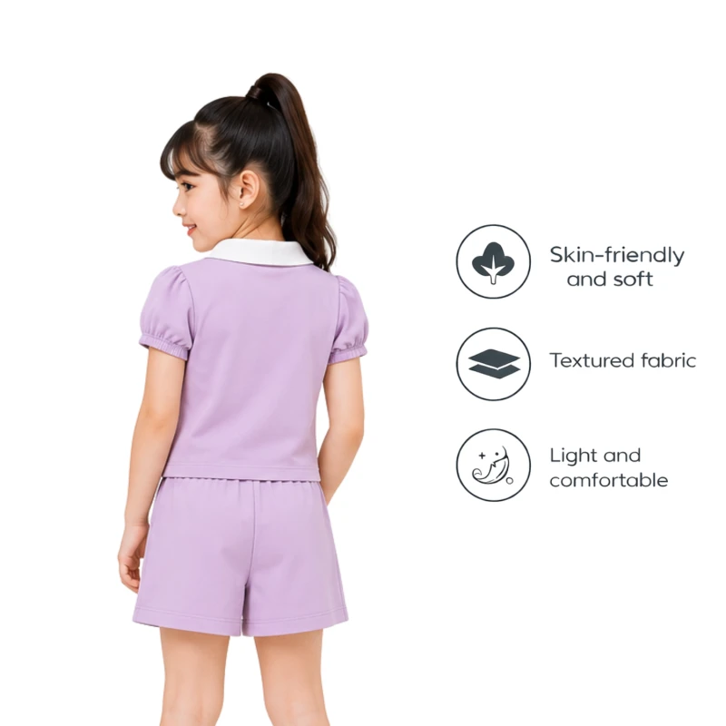 Setelan Anak Perempuan Lilac @ 3004