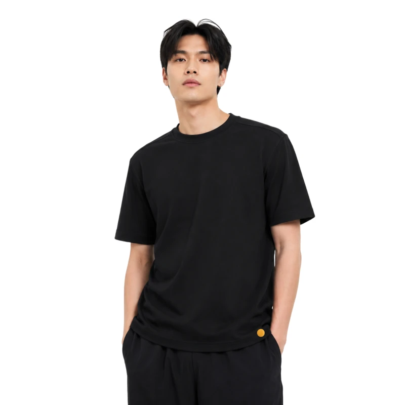 Basic T-Shirt Polycot Premium Black 9009