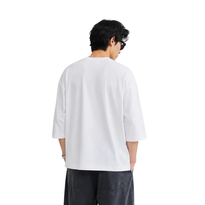 Oversized T-Shirt White Polycot Premium 9007