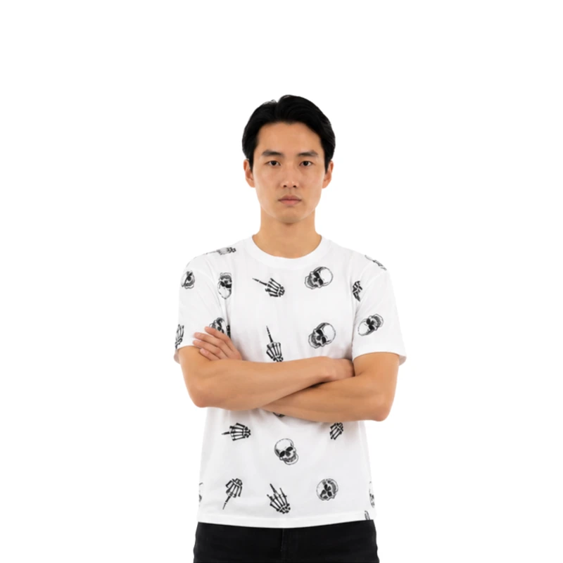 Kaos Pria Graphic Skull Casual Style