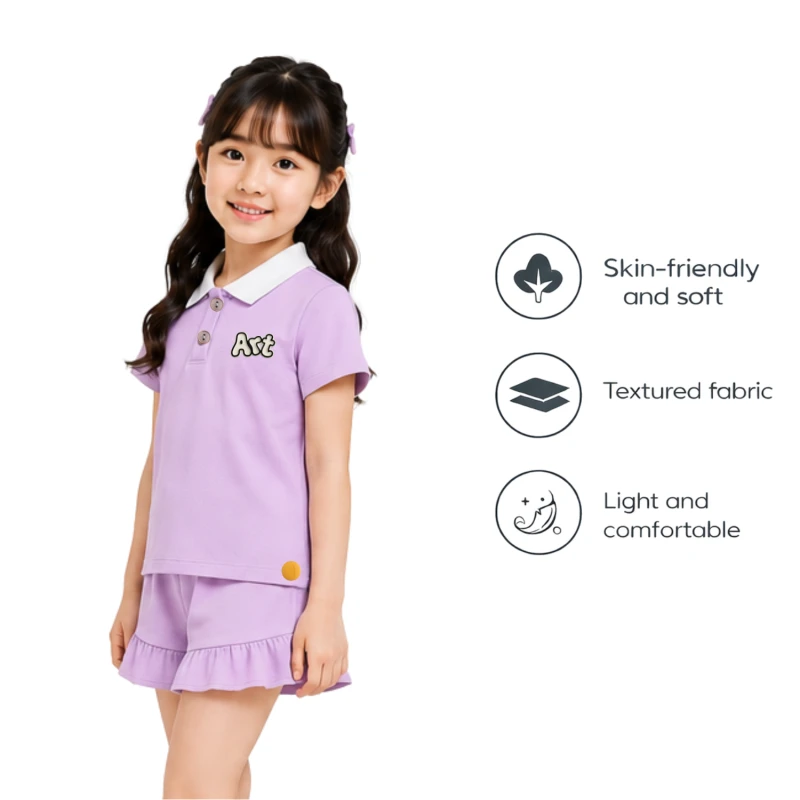 Setelan Anak Perempuan Lilac Art 3005