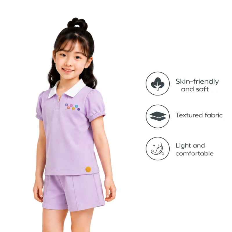 Setelan Anak Perempuan Lilac Summer Mode 3004